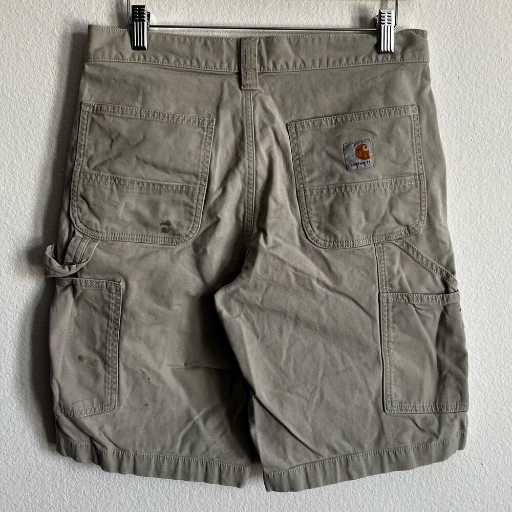 Carhartt light brown work wear carpenter shorts
